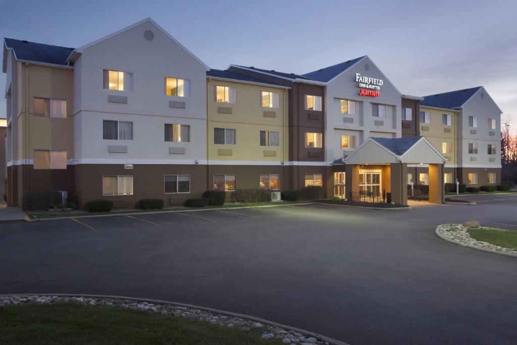 a rendering of a hotel with a parking lot at Fairfield Inn & Suites Mansfield Ontario in Mansfield