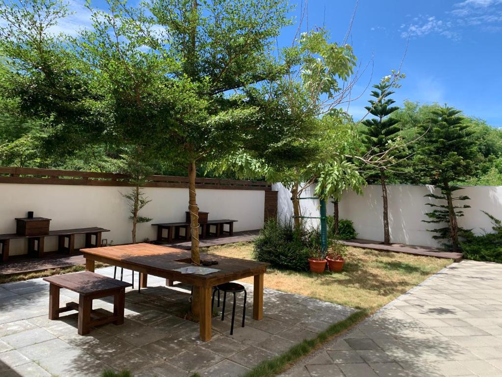 Zahrada ubytování Moumoon B&B
