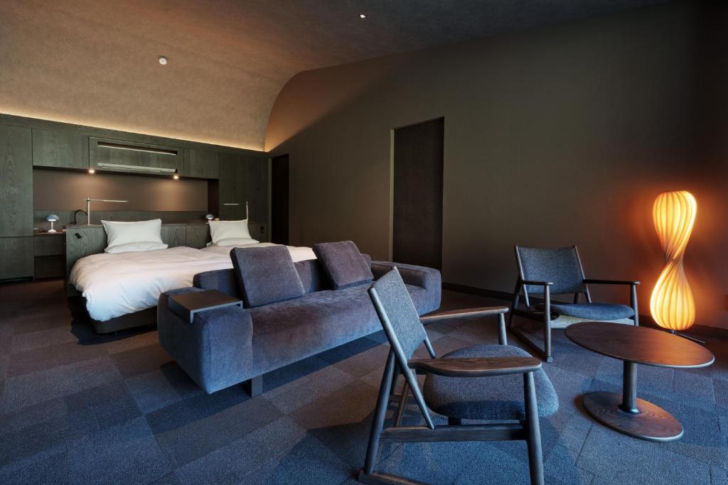 Posezení v ubytování Unzen Miyazaki Ryokan