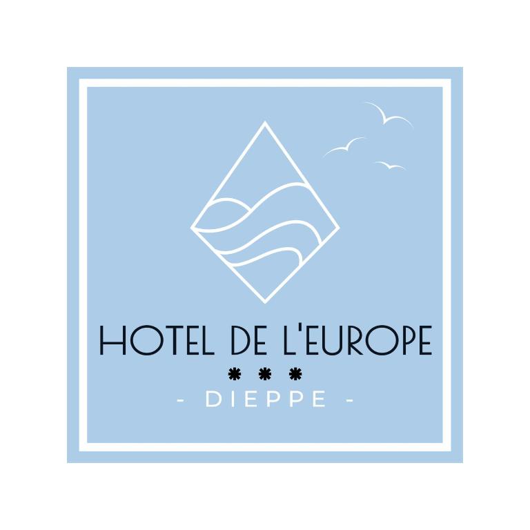 a hotel de leeuvre drop logo at Hotel de l&#39;Europe in Dieppe