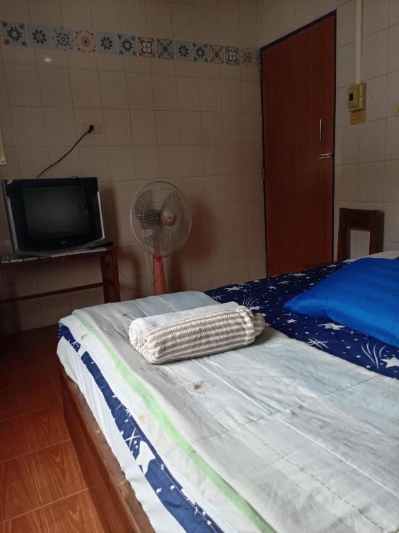 Postel nebo postele na pokoji v ubytování NP guesthouse