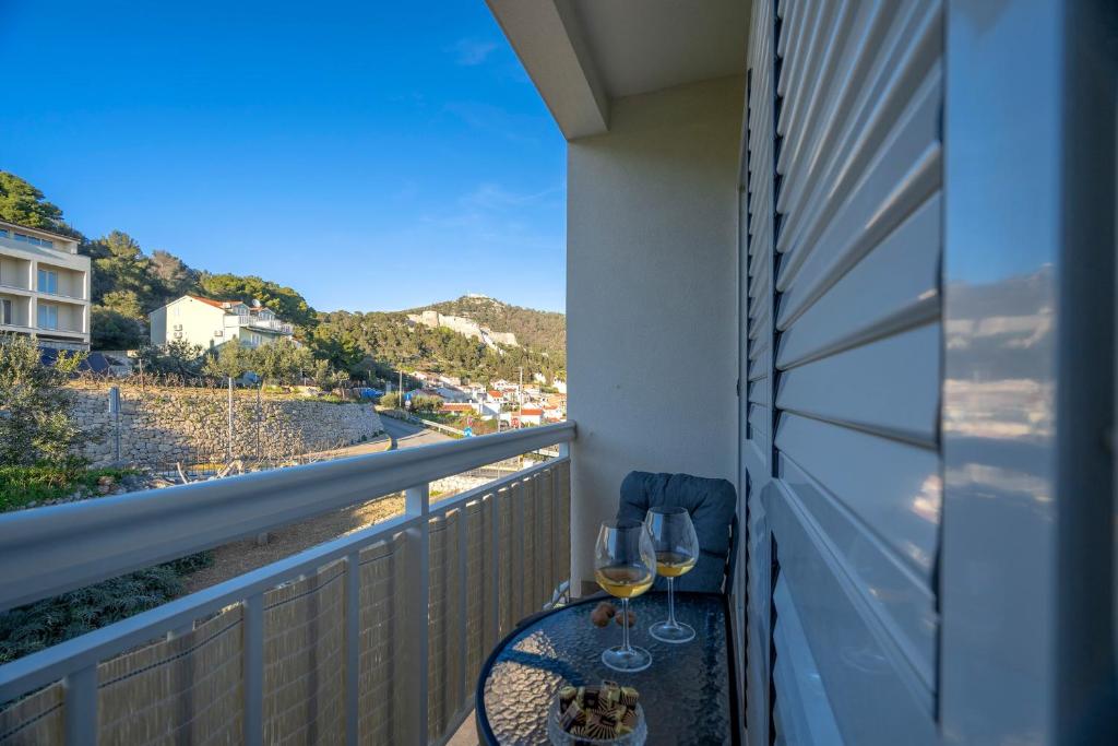 Balkón nebo terasa v ubytování Novak Guesthouse - ZF Hvar