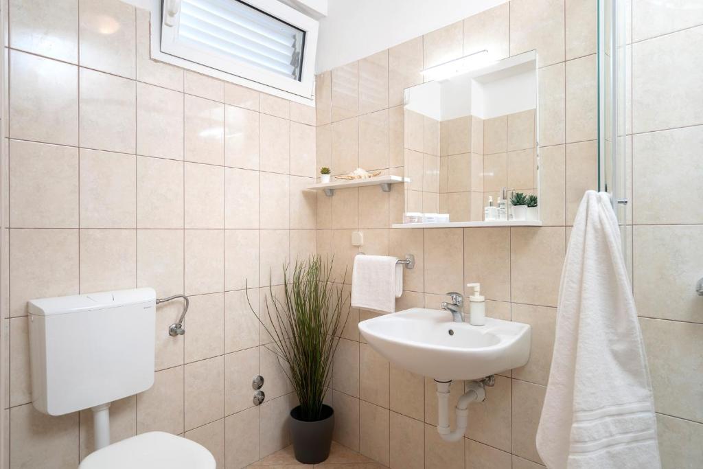 Koupelna v ubytování Novak Guesthouse - ZF Hvar