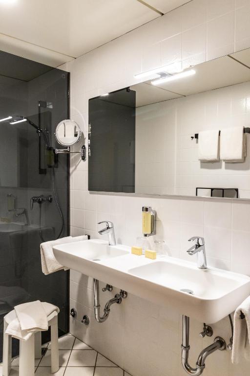 Koupelna v ubytování VitalHotel Ascona