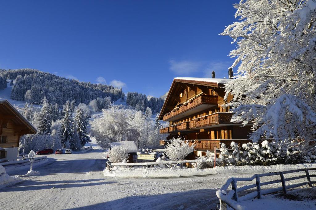 Hotel Bellerive Gstaad v zimě