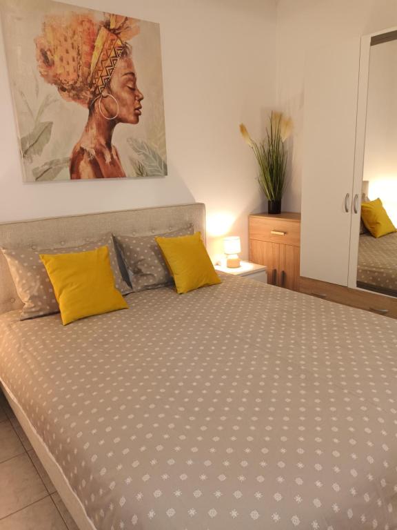 Postel nebo postele na pokoji v ubytování Apartment Luka near Dubrovnik
