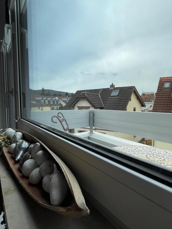 Balkón nebo terasa v ubytování Wohnen beim Brotsommelier - Holzmichel