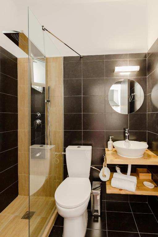 Koupelna v ubytování Althea Apartments