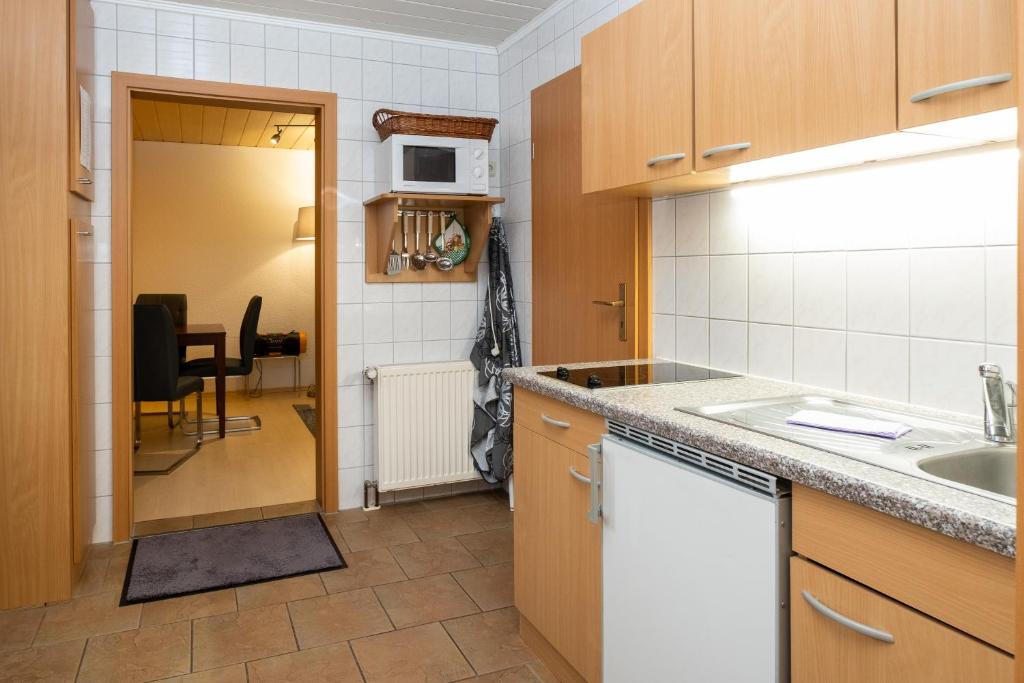 Kuchyň nebo kuchyňský kout v ubytování Haus 1