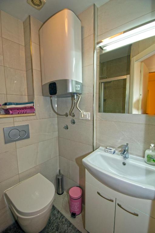 Kúpeľňa v ubytovaní Apartment Duby
