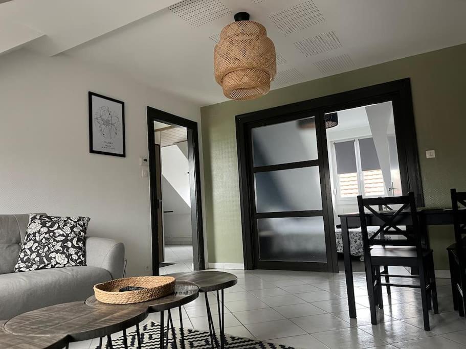 Posedenie v ubytovaní Appartement T3 rénové 60m2 proche centre Colmar