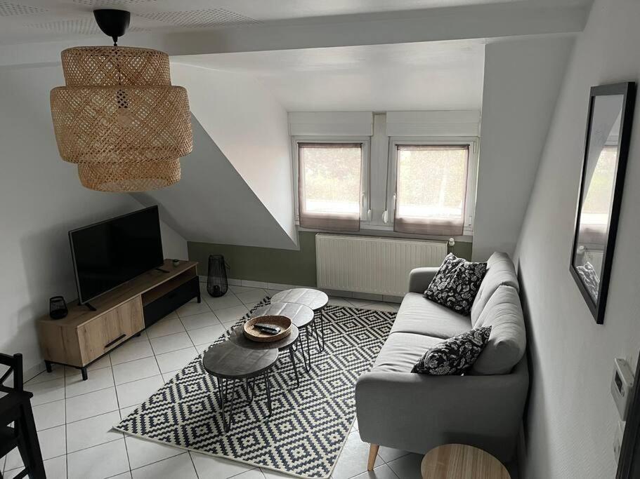 Posedenie v ubytovaní Appartement T3 rénové 60m2 proche centre Colmar