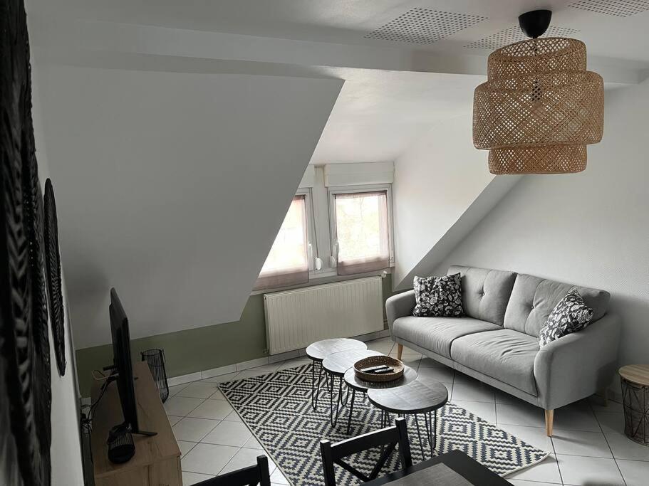 Posedenie v ubytovaní Appartement T3 rénové 60m2 proche centre Colmar