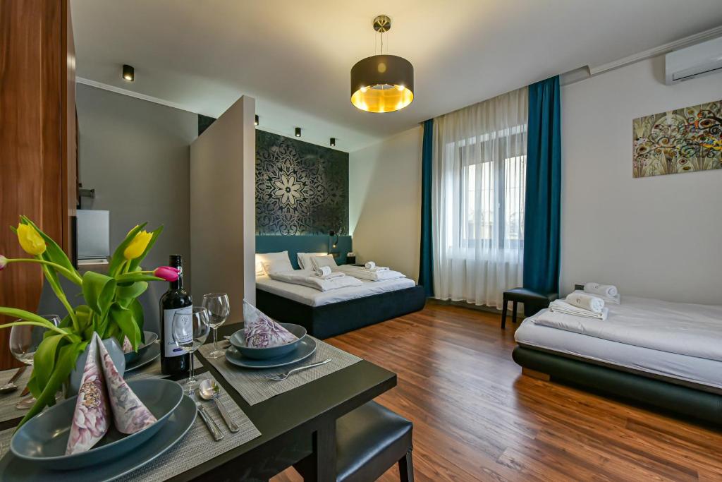 Posteľ alebo postele v izbe v ubytovaní Villa Garden