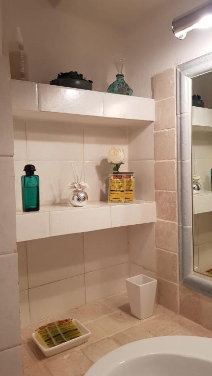 Kúpeľňa v ubytovaní Ginevra Casa Vacanze