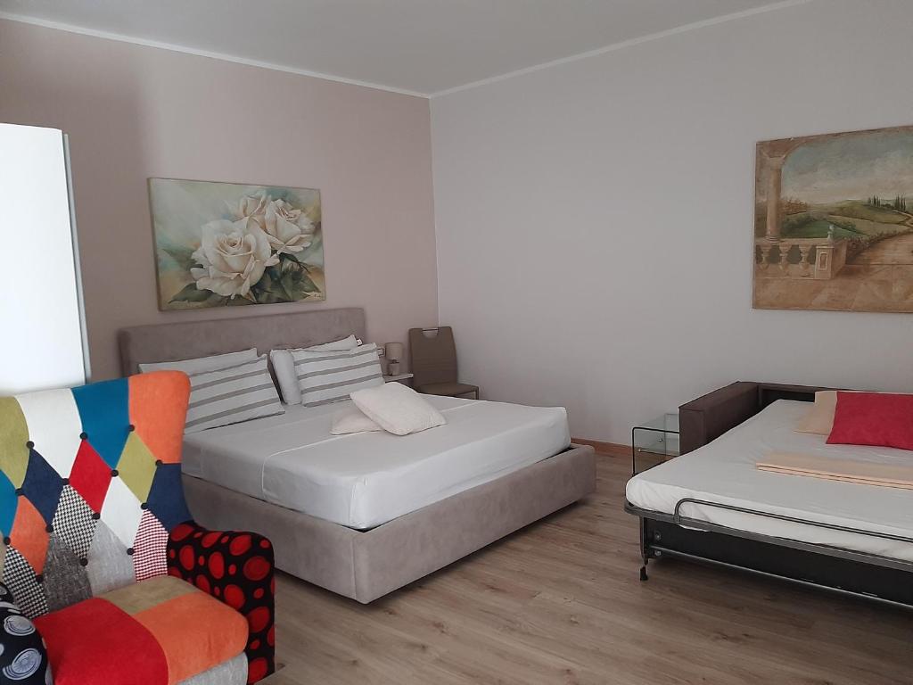 Postel nebo postele na pokoji v ubytování riverview67