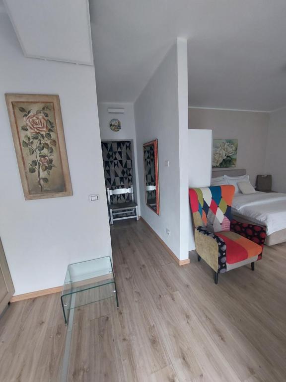 Postel nebo postele na pokoji v ubytování riverview67