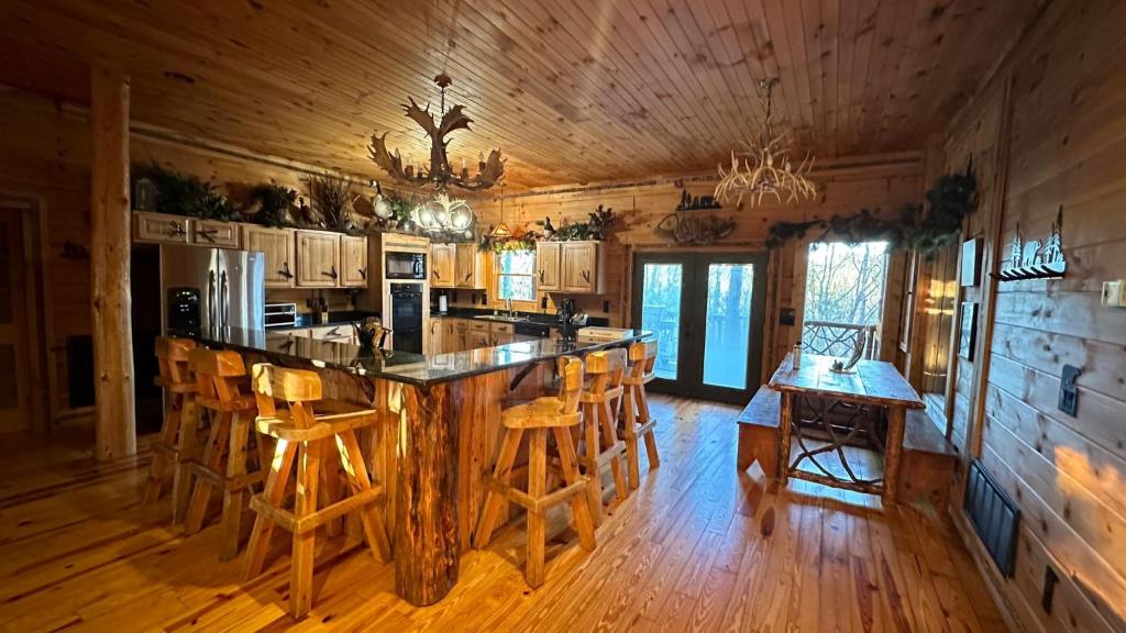 Restaurace v ubytování Mountain View cabins