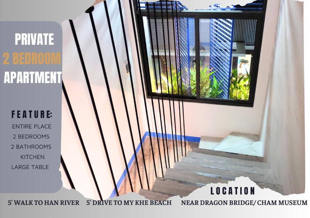 Bố cục URI HOUSE, 1-2 BR tourism apt, 5' walk Dragon Bridge