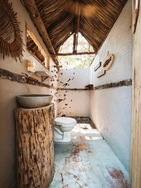 Koupelna v ubytování Wachakyta Ecolodge