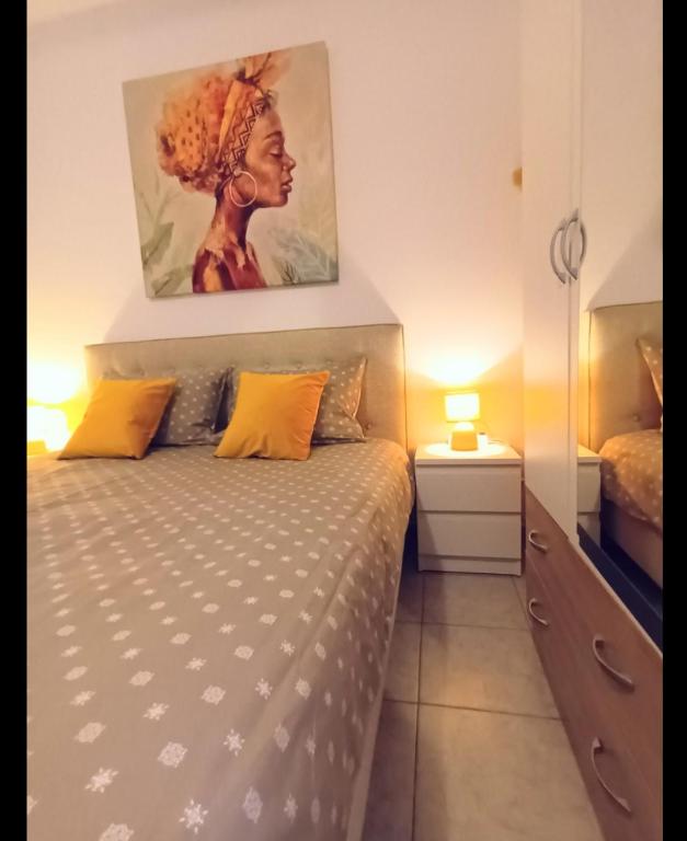 Postel nebo postele na pokoji v ubytování Apartment Luka near Dubrovnik