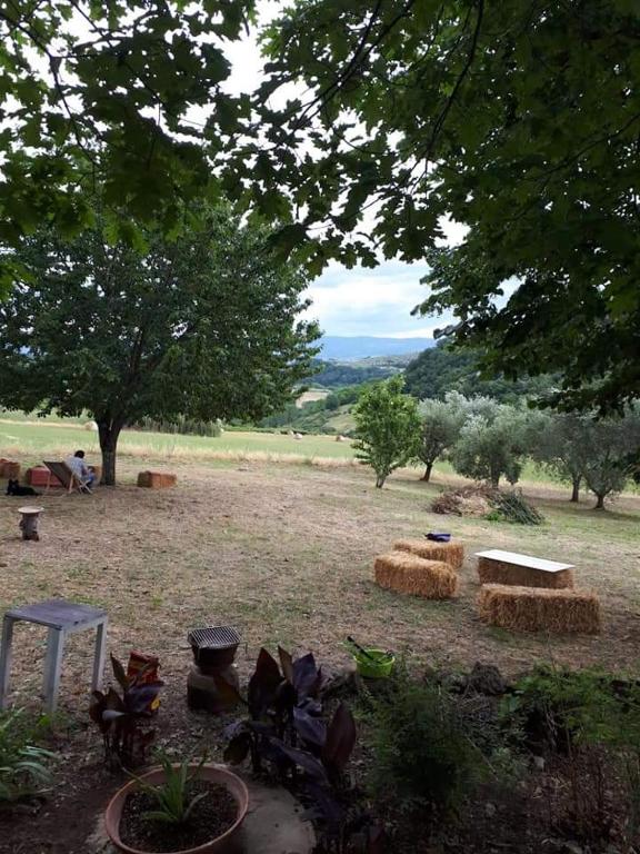 A garden outside Il Casale di Aquarubra