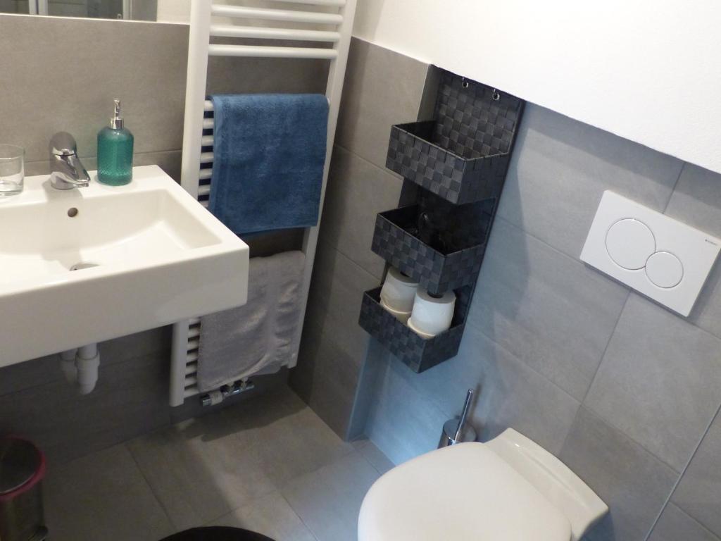 Koupelna v ubytování Apartment Telser