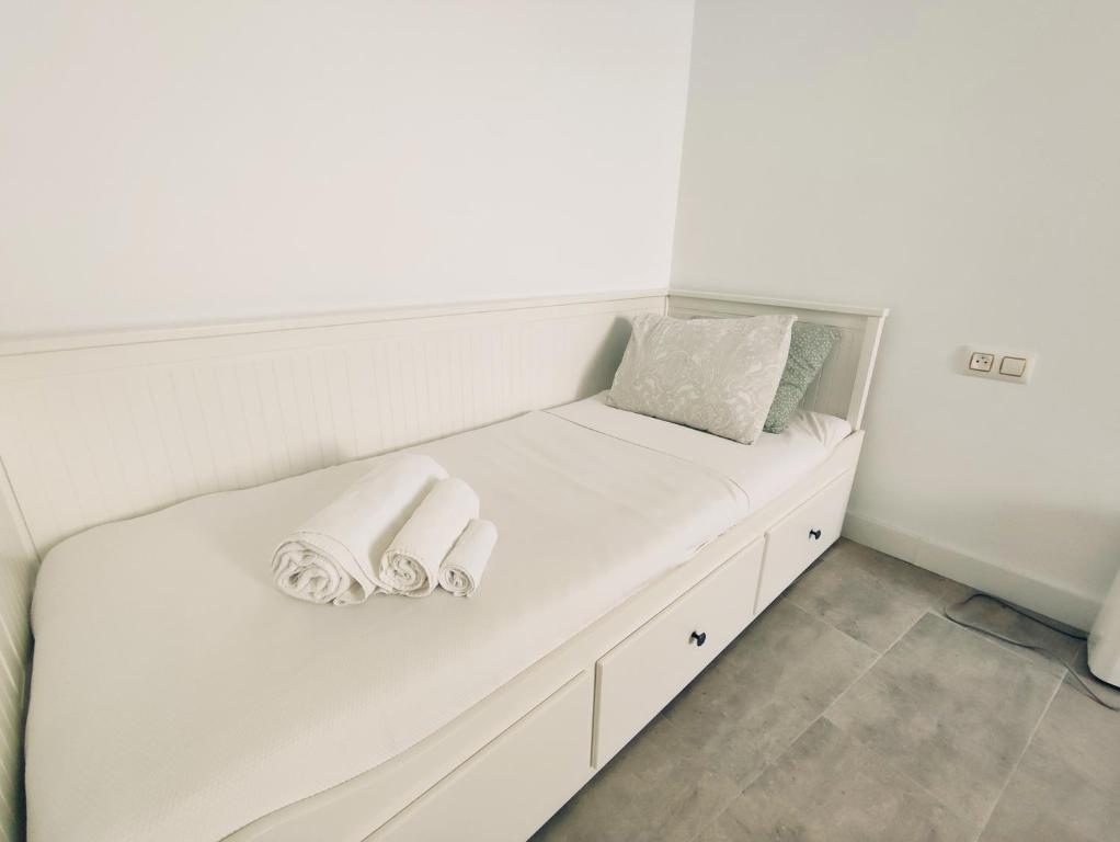 Postel nebo postele na pokoji v ubytování Casa Alameda