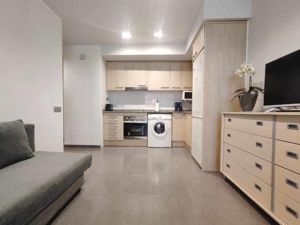 Kuchyň nebo kuchyňský kout v ubytování Mazi Apartments Nest