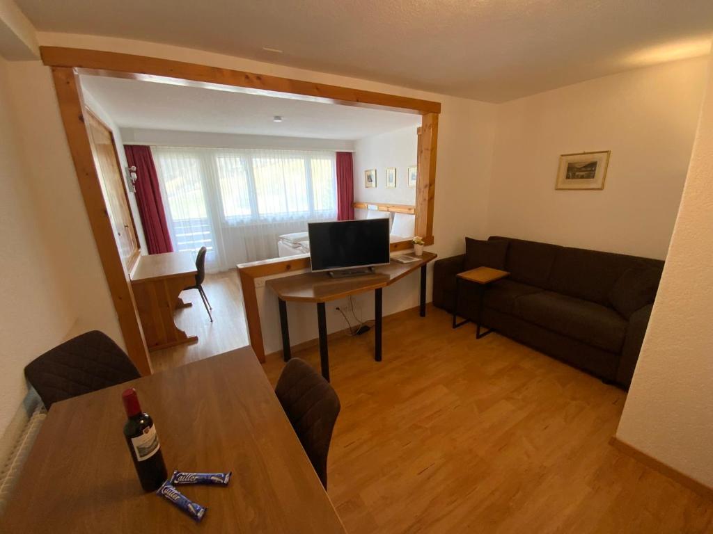 TV a/nebo společenská místnost v ubytování Alfa Appartements Superior