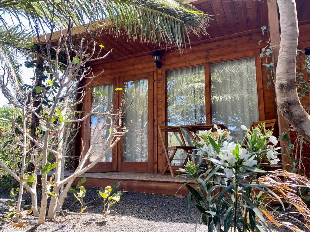Zahrada ubytování CabanaLanz, Cabañas en Lanzarote