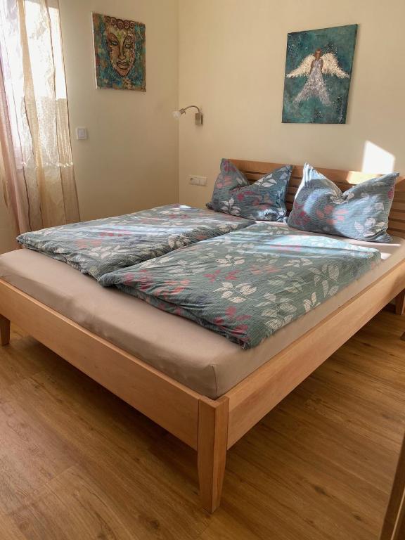 Postel nebo postele na pokoji v ubytování Ferienhaus Ute