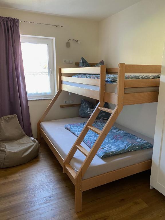 Postel nebo postele na pokoji v ubytování Ferienhaus Ute