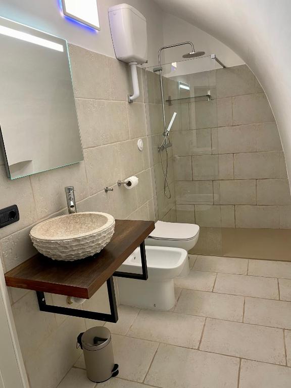 Koupelna v ubytování B&B Antiche Mura