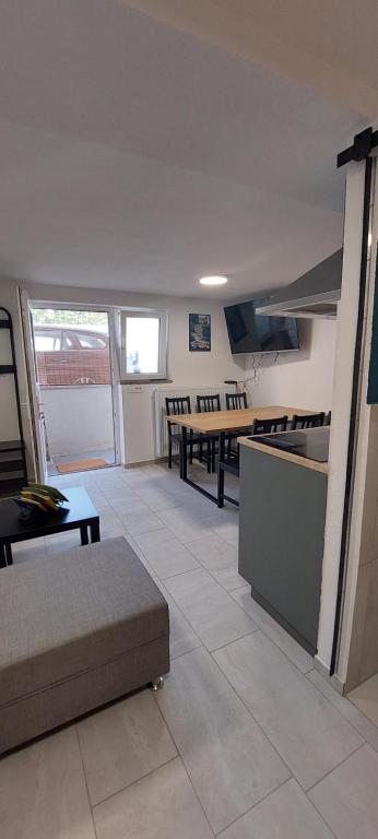 Kuchyň nebo kuchyňský kout v ubytování Apartma Licko