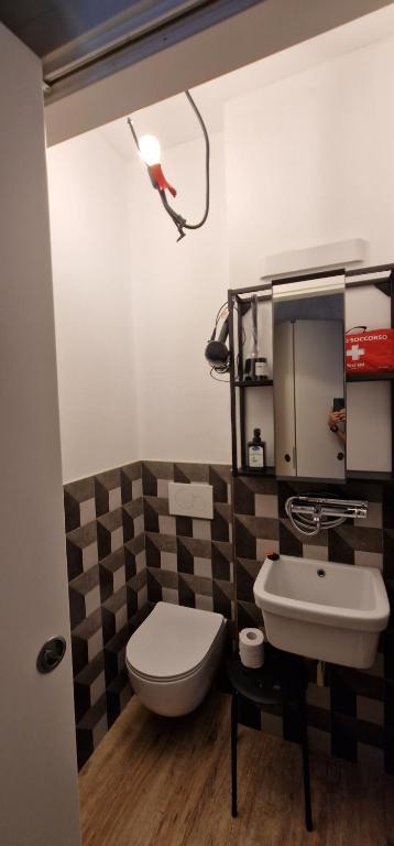 Koupelna v ubytování Borgo Portello