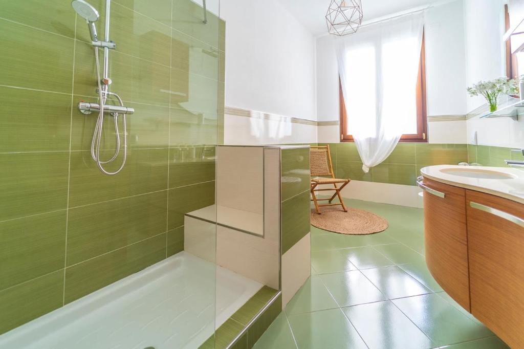 Koupelna v ubytování Casa Schiavoni