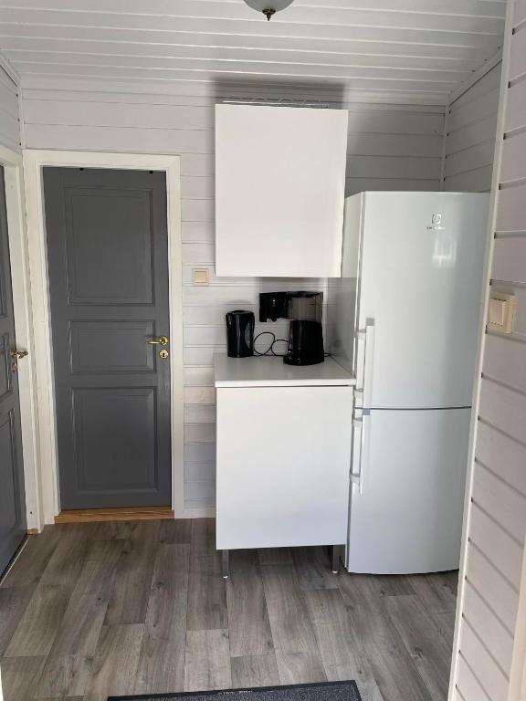 Kuchyň nebo kuchyňský kout v ubytování Skottneset Feriesenter