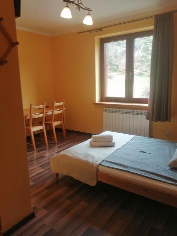 Postel nebo postele na pokoji v ubytování Noclegi Na Smaguli
