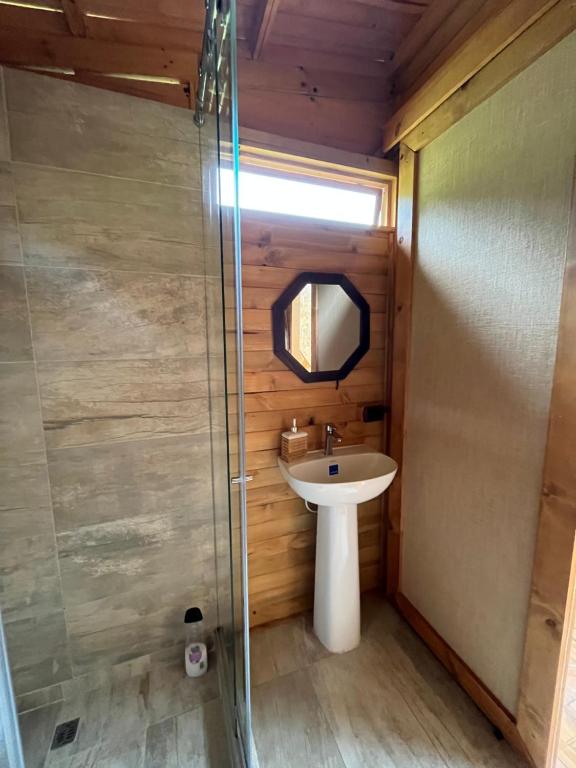 Koupelna v ubytování MonteLuna Glamping