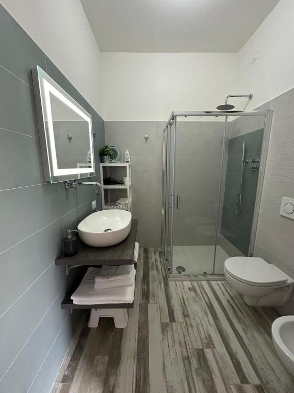 Koupelna v ubytování B&B Dimora delle Ninfee