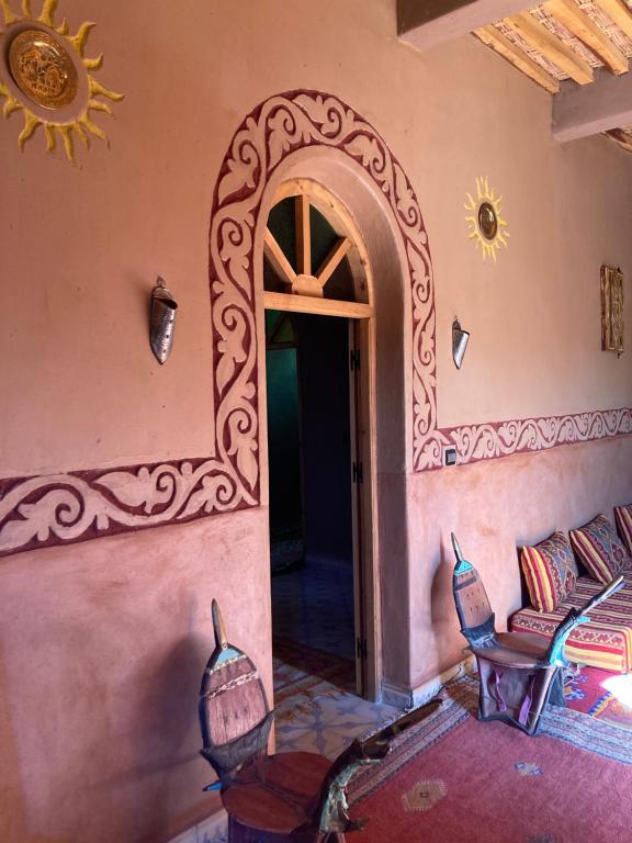 Voodi või voodid majutusasutuse Riad Imuhar toas
