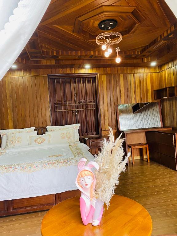 Postel nebo postele na pokoji v ubytování Khamy Riverside Villa