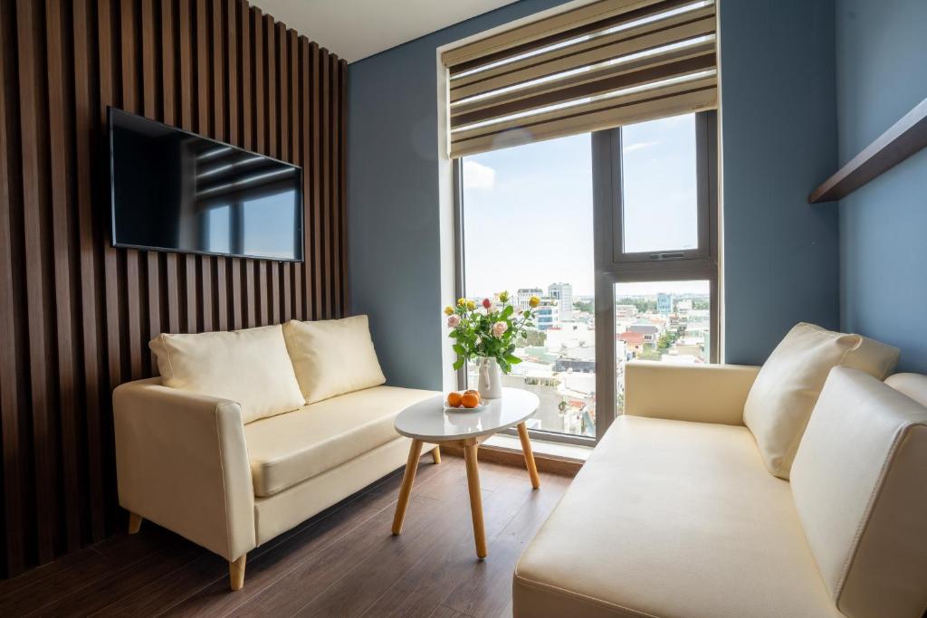 Posezení v ubytování Minh Quan Hotel - Da Nang Center By HOS