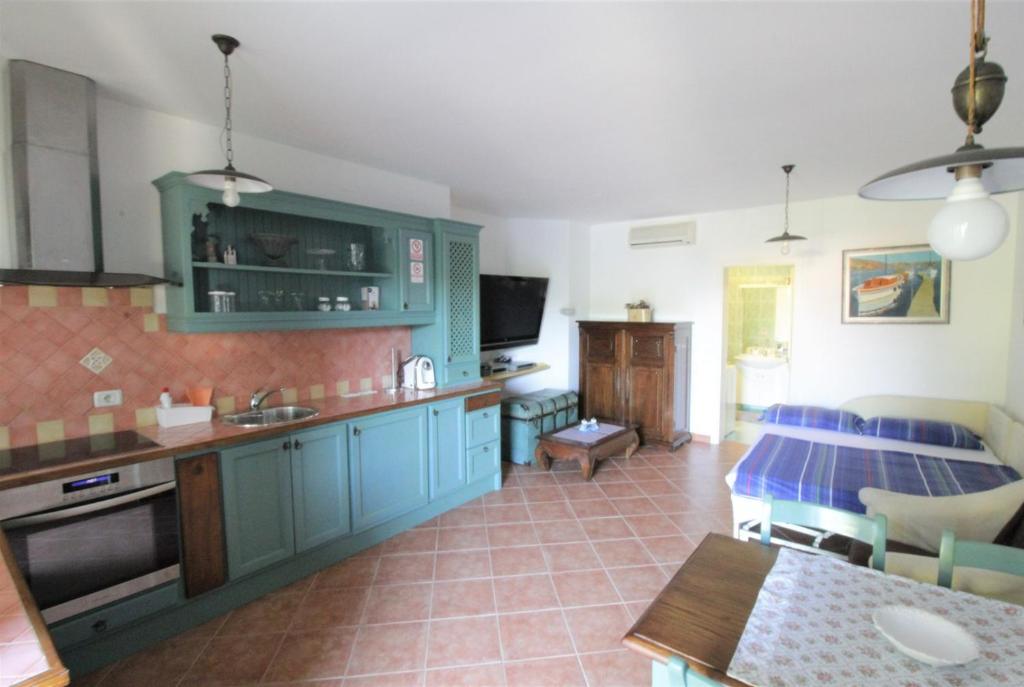 Kuchyň nebo kuchyňský kout v ubytování Villa Istriana