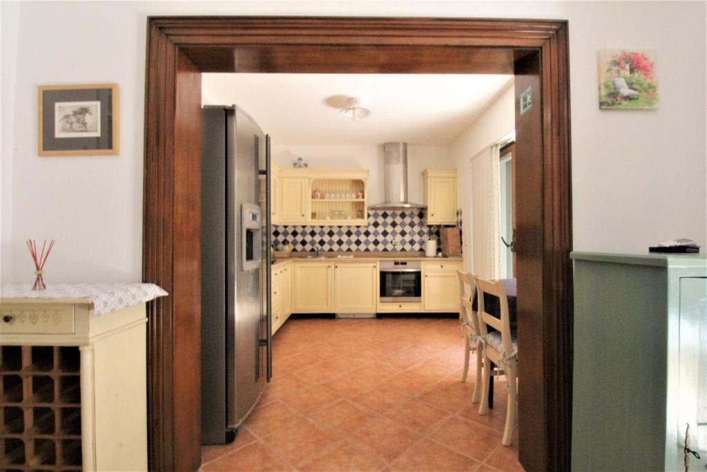 Kuchyň nebo kuchyňský kout v ubytování Villa Istriana