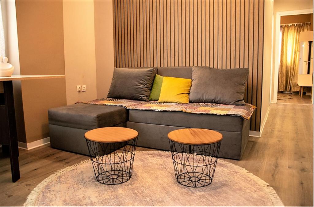Część wypoczynkowa w obiekcie JuKeBoX Suite 2 BEDROOMS - BIG BALCONY