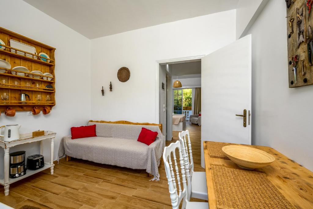 Гостиная зона в Afroditi Superior Apartments