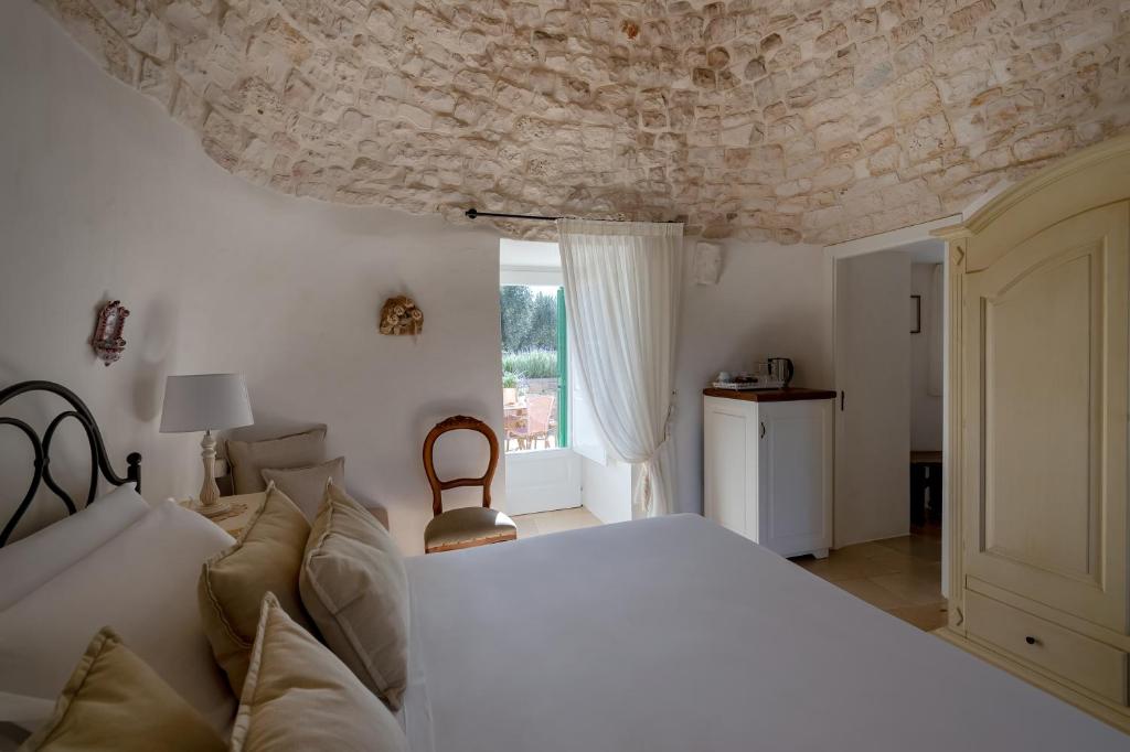 Postel nebo postele na pokoji v ubytování Agriturismo Masseria Aprile