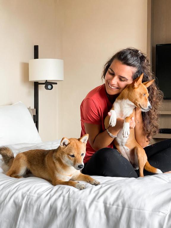 Domácí mazlíčci ubytovaní s hosty v ubytování Paradiso Pure Living Vegan Hotel
